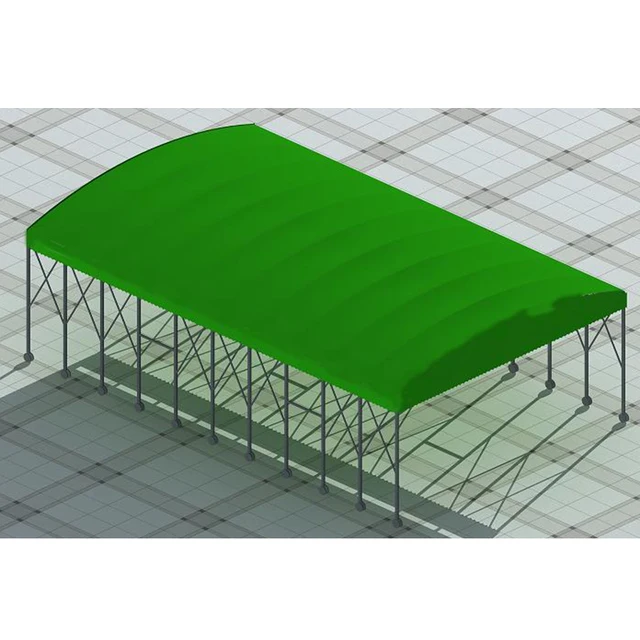 Outdoor Folding Steel Pipe Frame Waterproof Sunshade Push and Pull Garage Carport Warehouse Car Wash Tent Movable Parking Tent