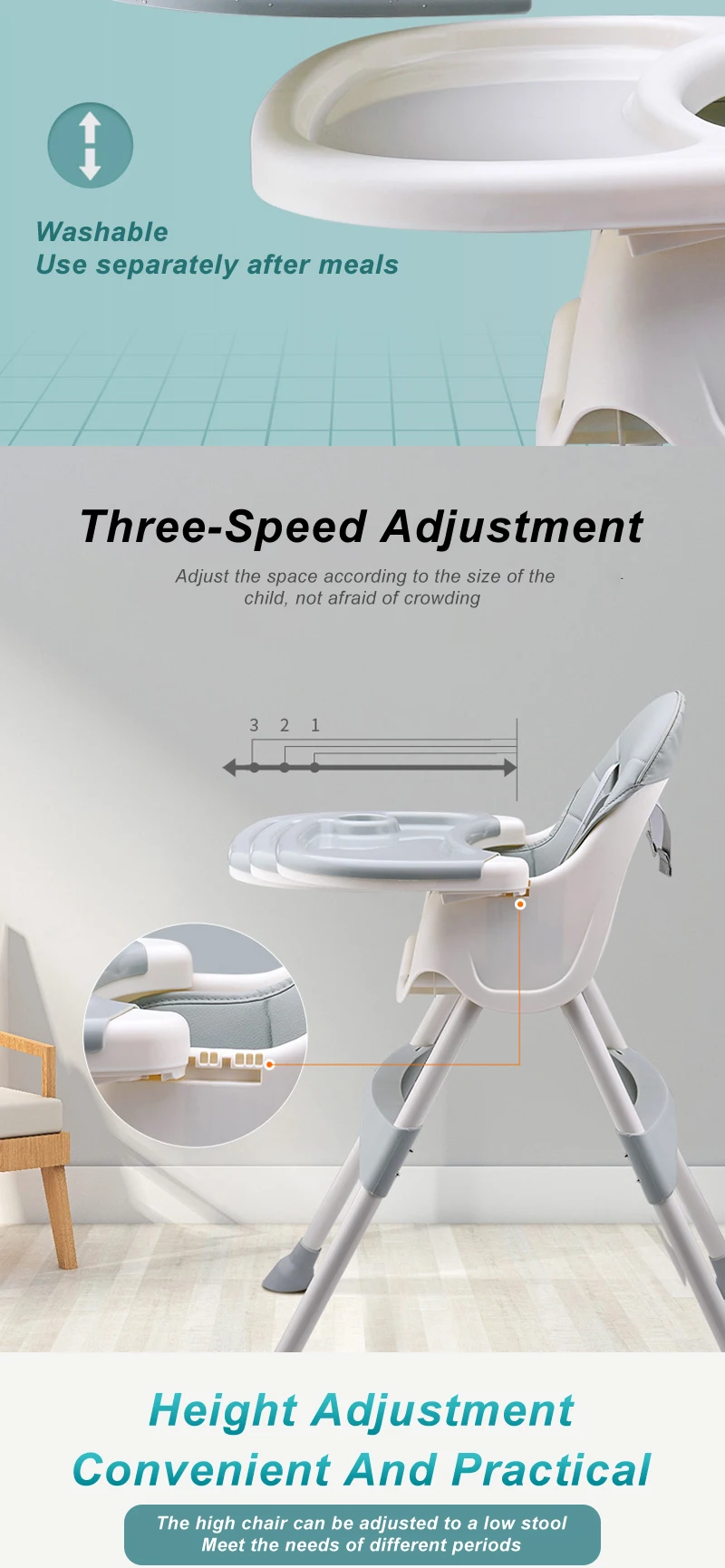 Wholesale Toddler 2021 Infant Unique 3 In 1 Children Eating Dining Modern Booster Sitter Seat