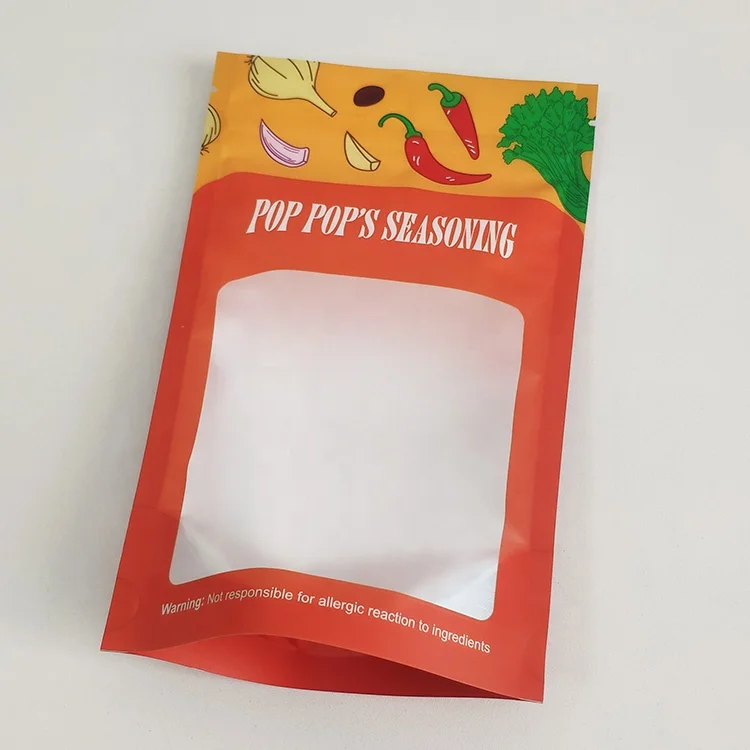 Custom Laminate Plastic Pouch Spicy Spices Packing Material Condiments