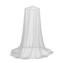 LLIN Treated Circular White Mosquito Net & Bed Canopy for Adults Long Lasting Insecticide Mosquito Net