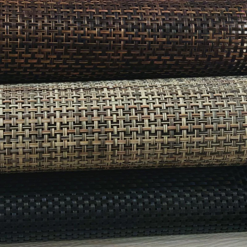 STARUNK Tear Resistant Textilens Chair Fabric Vinyl Coated Polyester Mesh Fabric for Outdoors Furniture
