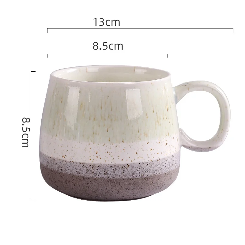 product fenn wholesale novelty vintage belly ceramic coffee mugs 400ml custom logo gradient reactive glazed pottery clay business gifts471-66