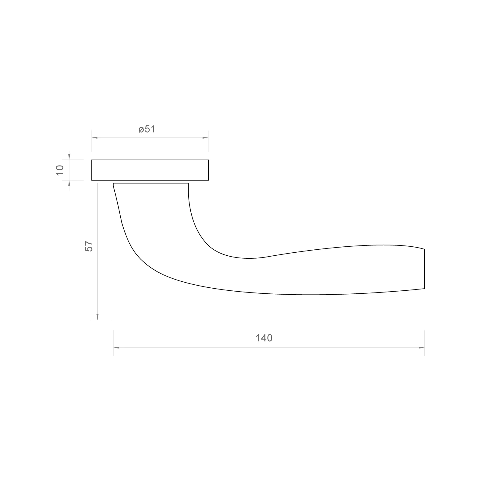 TIDO MODERN INTERIOR GUN METAL DOOR HANDLES FACTORY SUPPLIER COST EFFECTIVE DOOR HARDWARE