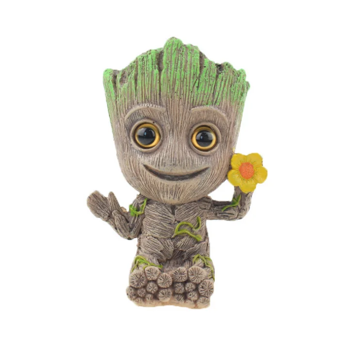 
Игрушка «стражи Галактики Грут», ручная работа, цветочный горшок 