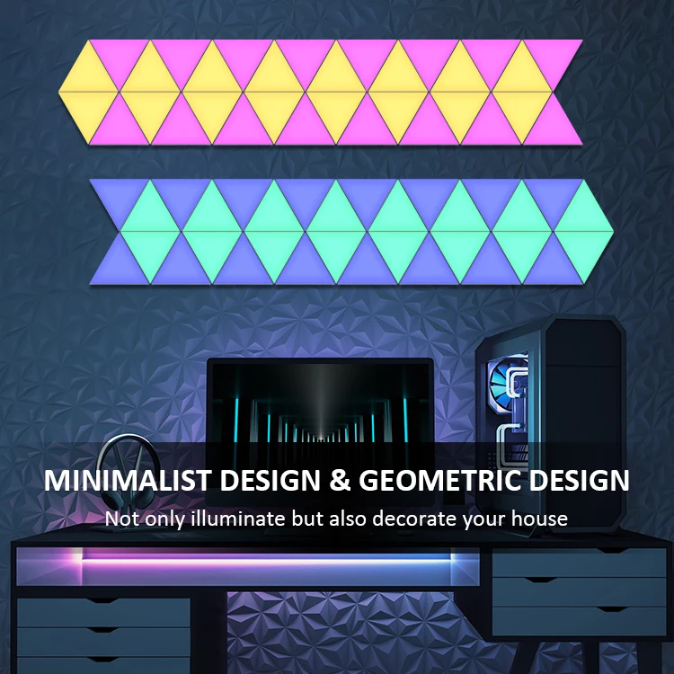 New Creative Diy Quantum Touch Color Changing Wall Lamp Led