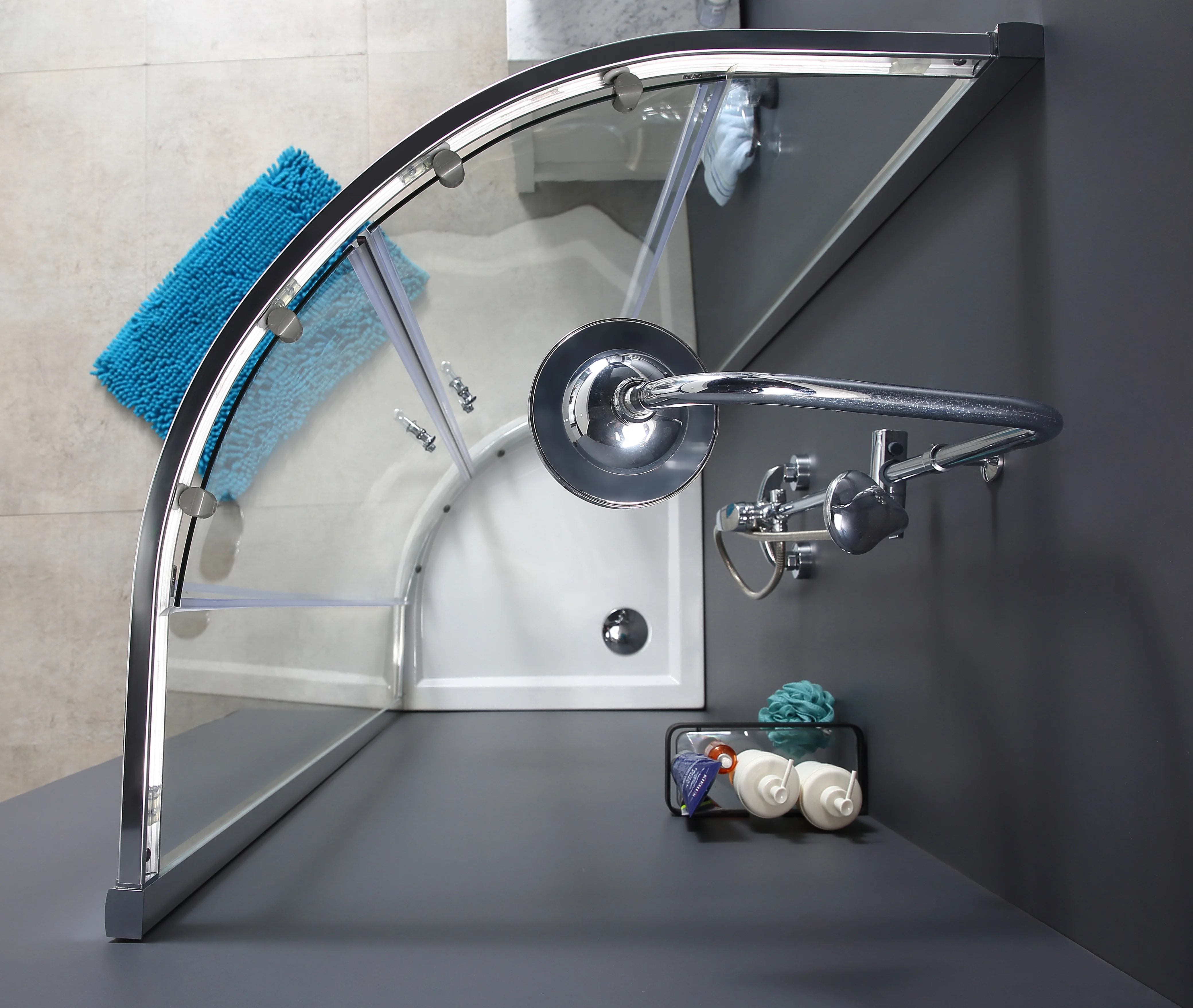 Easy Fit Good Quality Quadrant Sliding Door Glass Bathroom Shower Enclosure Room