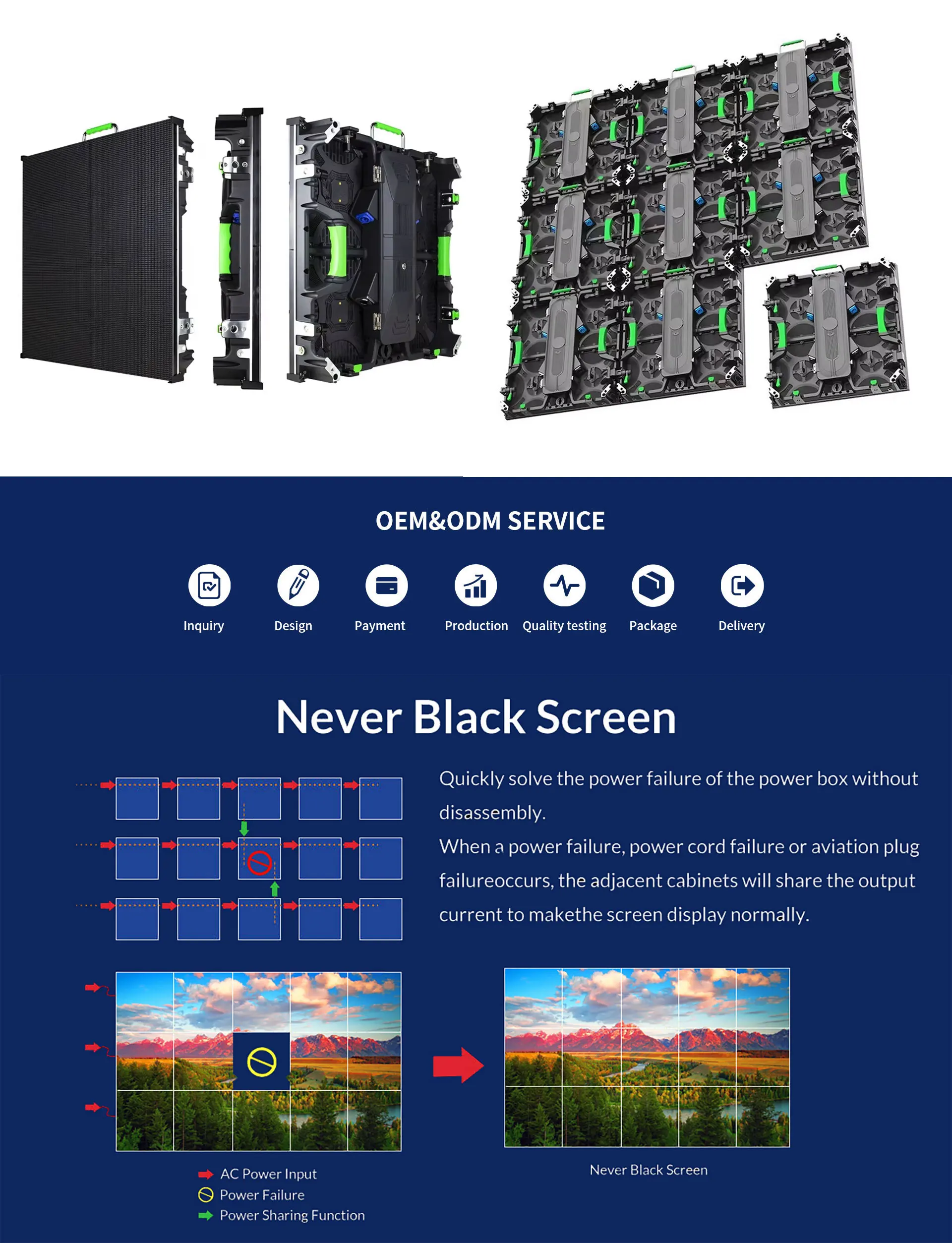 Indoor Outdoor Event Rental P4.81 LED Display Set Stage Backdrop Video ...