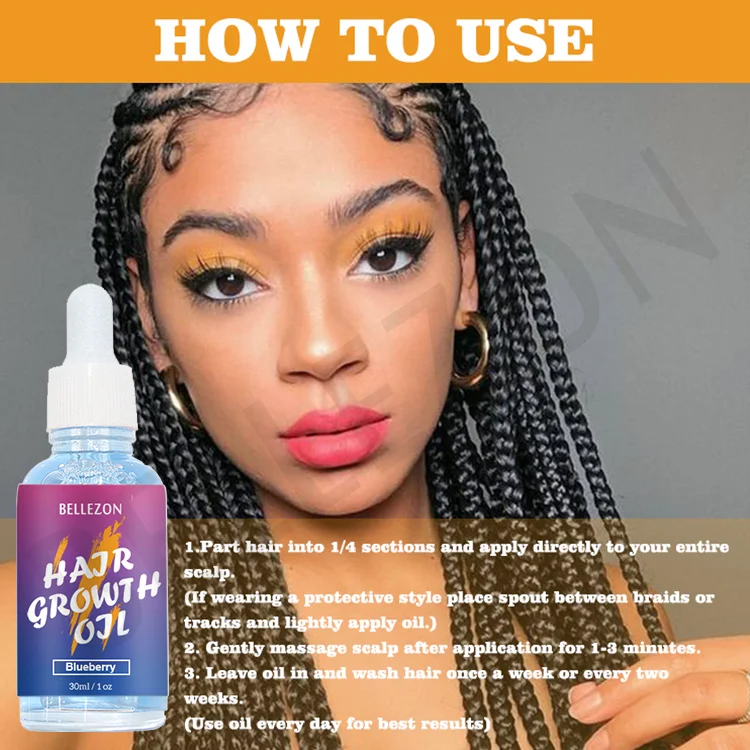 Натуральное масло для быстрого роста волос 30 мл