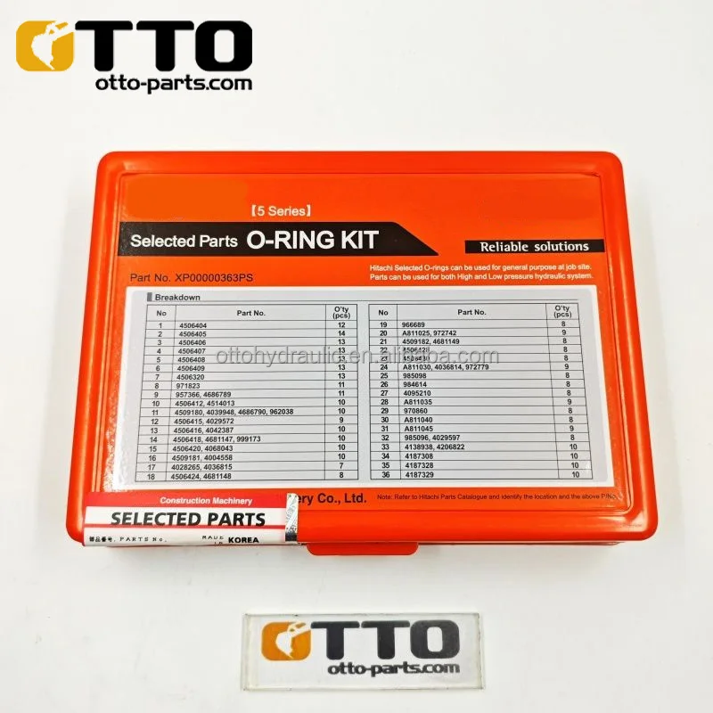 OTTO O-Ring Kit XP00000363 for Hitachi Excavator Parts - Durable