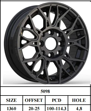 13 Inch Alloy Wheels 13x6.0 4x100 4x114.3 - Wholesale Small Size