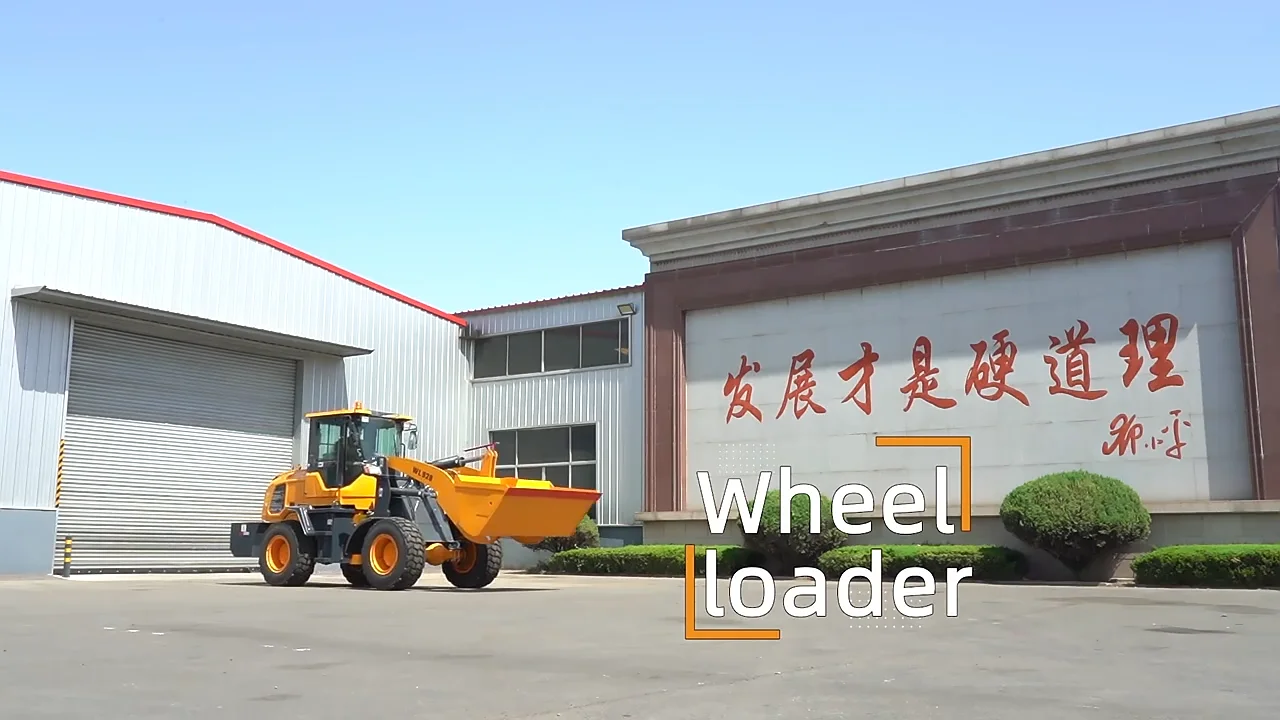 Front End Loader Solid Rubber Tires Wheel Loader Mini Long Arms