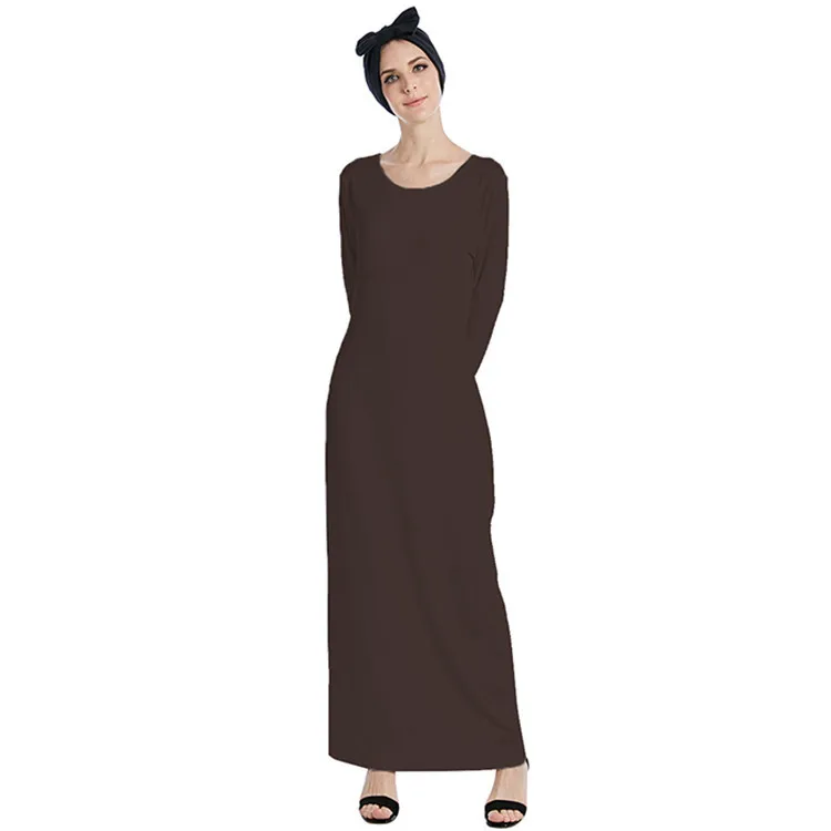 High Quality Stretch Inner Solid Color Ethnic Clothing Islamic Muslim Clothing Abaya Underwear Modest Women Clothing Islamic