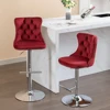 Burgundy-silver leg