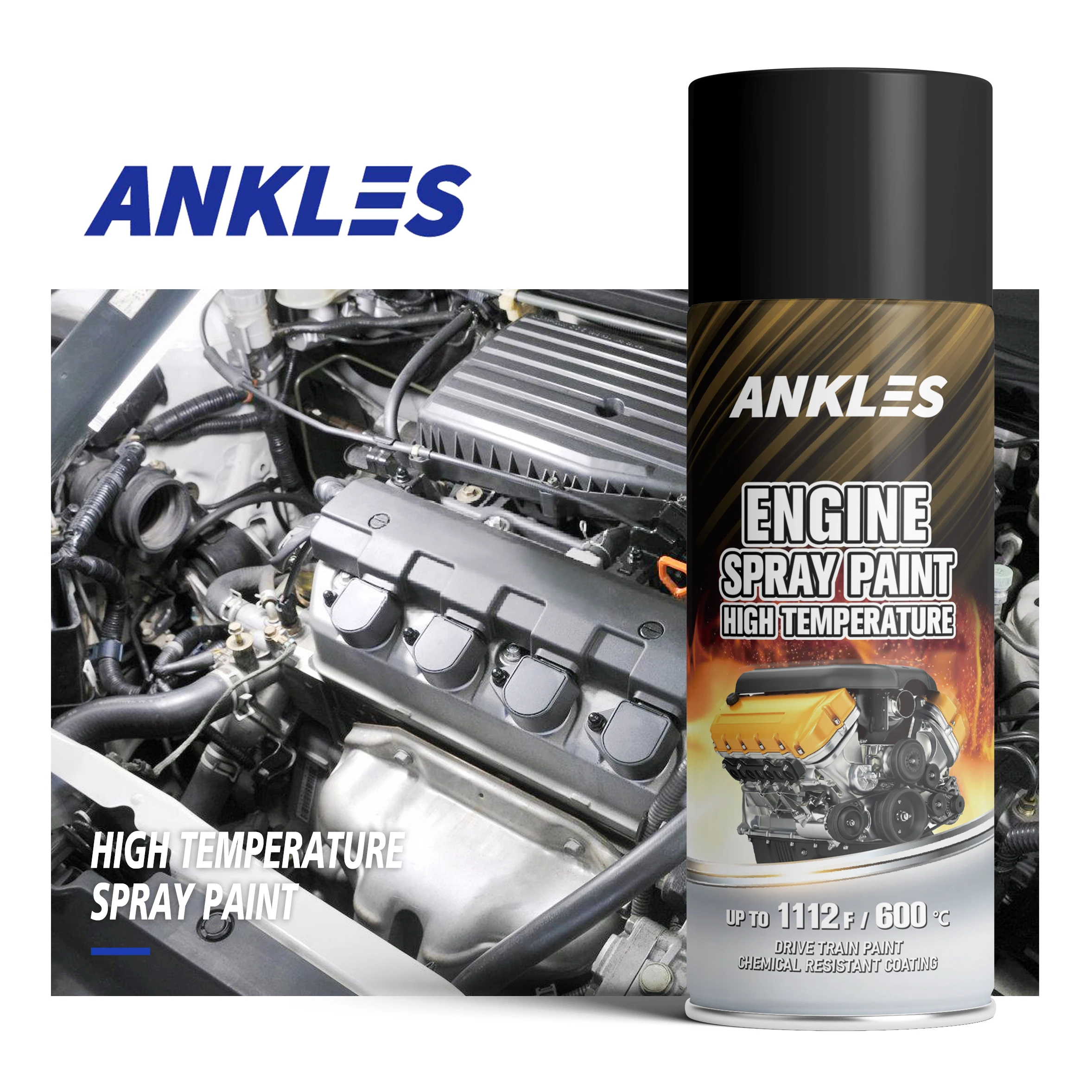 Ankles Hot Sale Spray Temp Engine High Temperature Paint Silver High