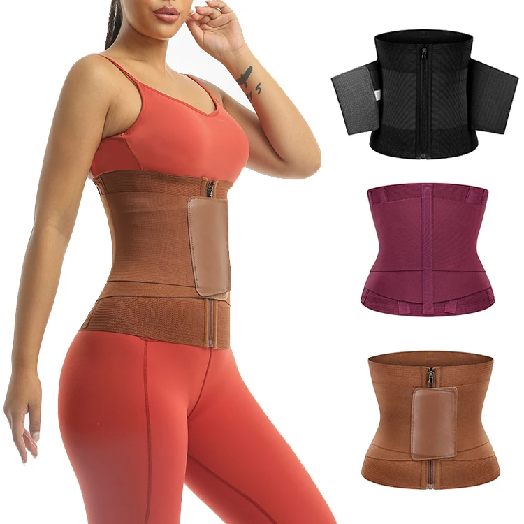 ZOYIAME High Compression Waist Wrap Triple Waist Trainer Cincher Women Tummy Control Waist Trimmer