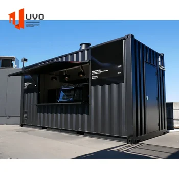 UVO Prefabricated movable coffee shop container coffee shipping container restaurant Cafe Shop container House 40ft