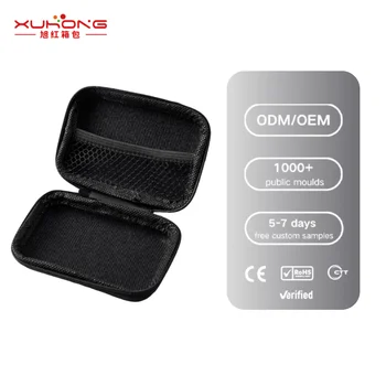 EVA Zipper Digital Data Cable Organizer Case Waterproof Hard Disk Shockproof 11.5*8*4cm Camera Game Console Storage Bag