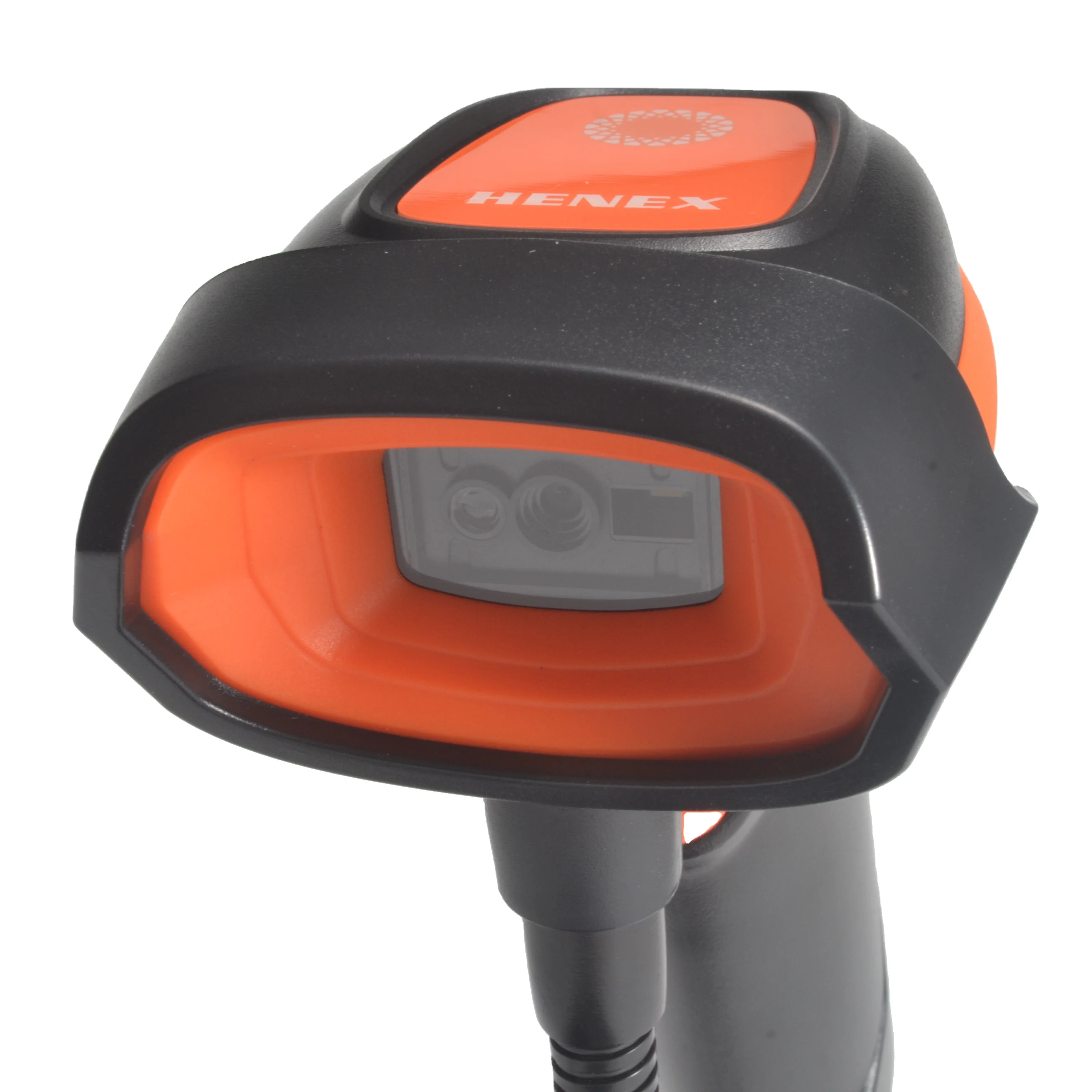 Henex OEM Supermarket 2D Wired Handheld Barcode Scanner with Stand USB Interface Cheap Price in Stock