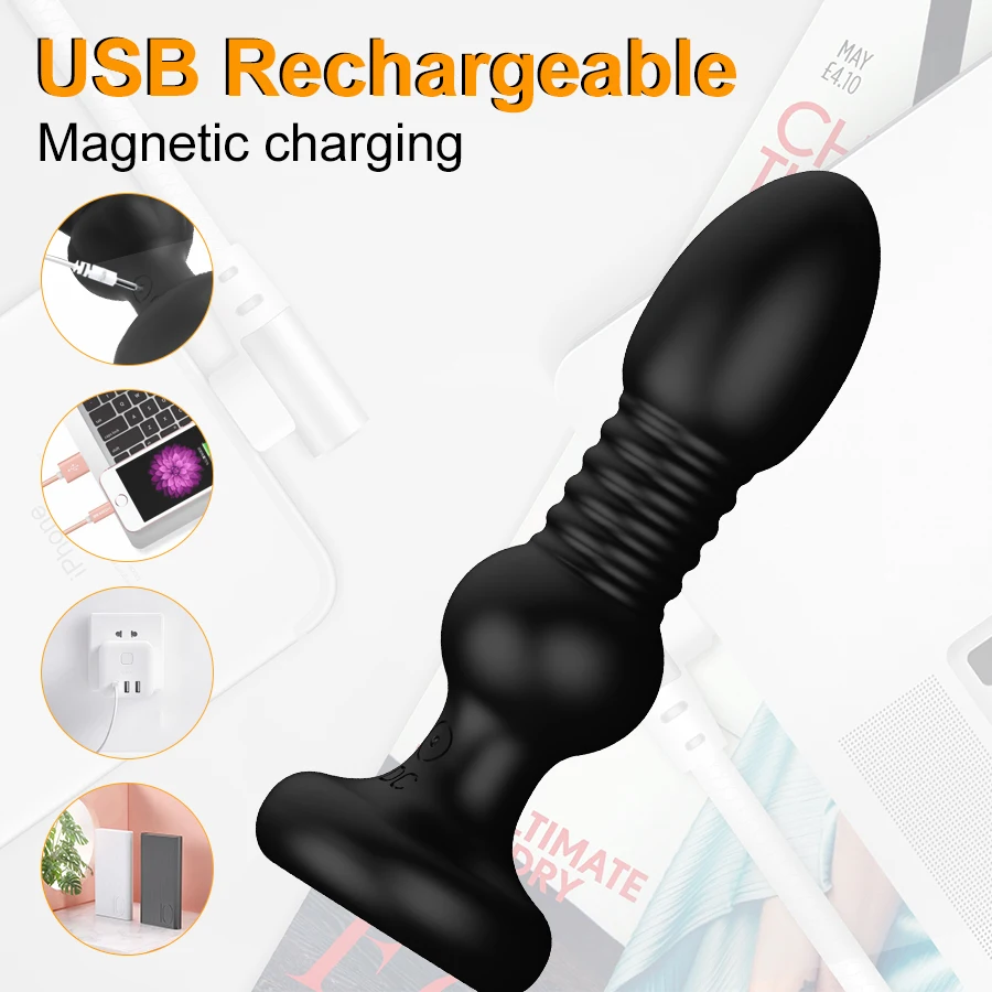 Prostate Massager Anal Plug 3 Thrusting Speed Butt Plug Masturbator for Man Dildo Vibrator Sex Toys for Woman Xxxxx Xxxxx Video