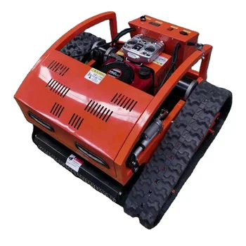 for promotion Turn lawn mower electric AI remoter control Caterpillar track mower For Bush Use Lawn Mower Gasoline engine driven
