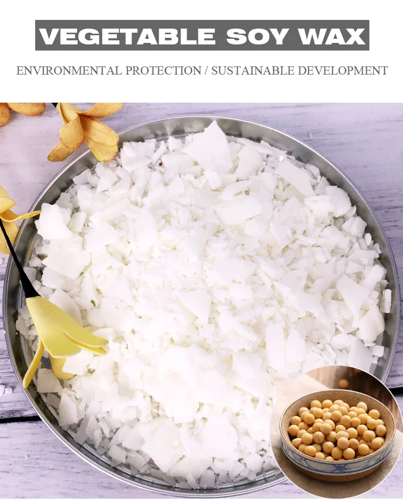 Wholesale Natural Soy Wax 100 Pure Soy Wax Flakes For Candle Making