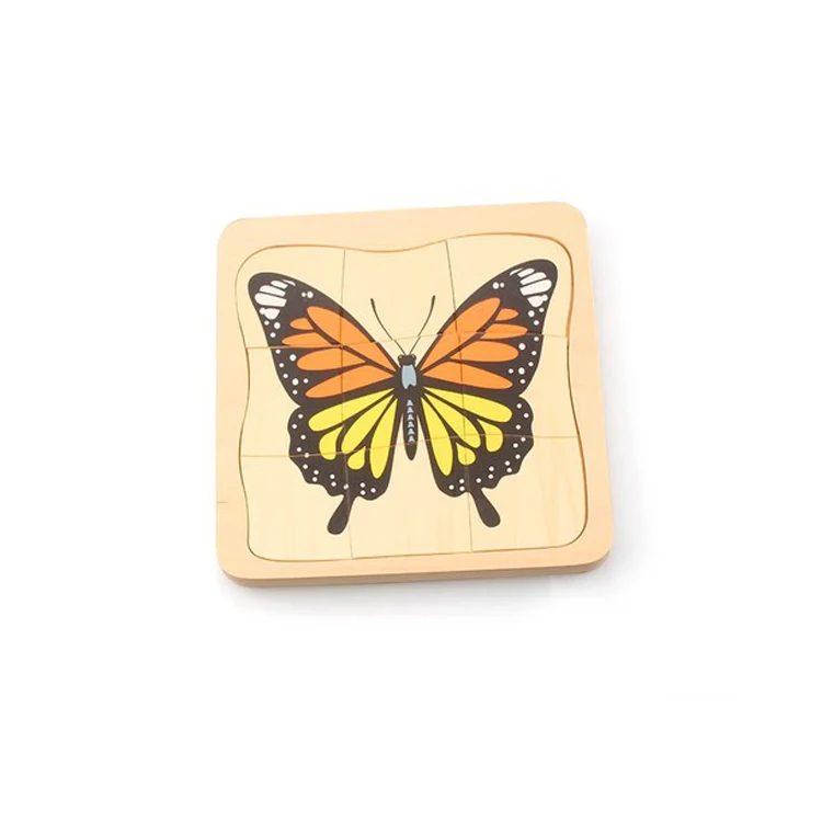 Детский сад Монтессори Развивающие деревянные пять слоев головоломки детские