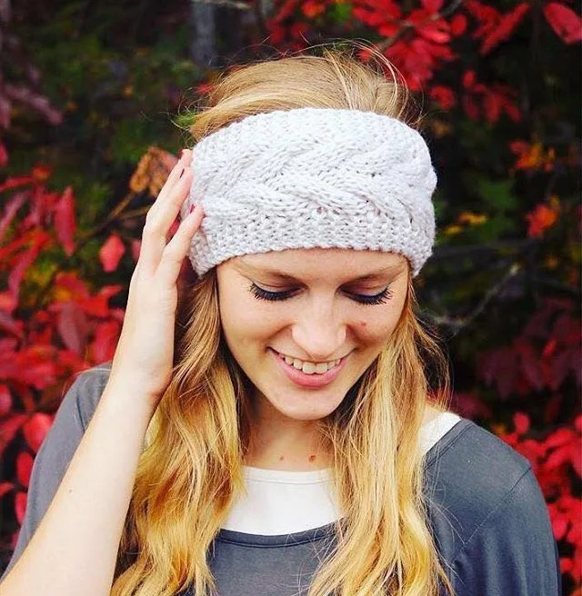 winter twist headband