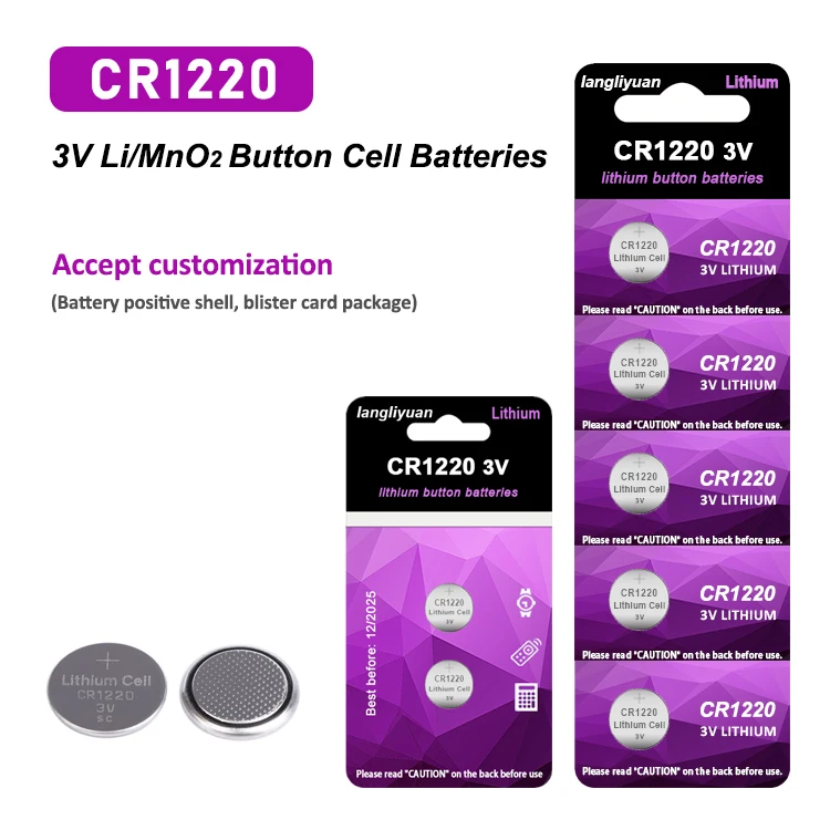 Batterie a Bottone 3v Litio Cr 1220 