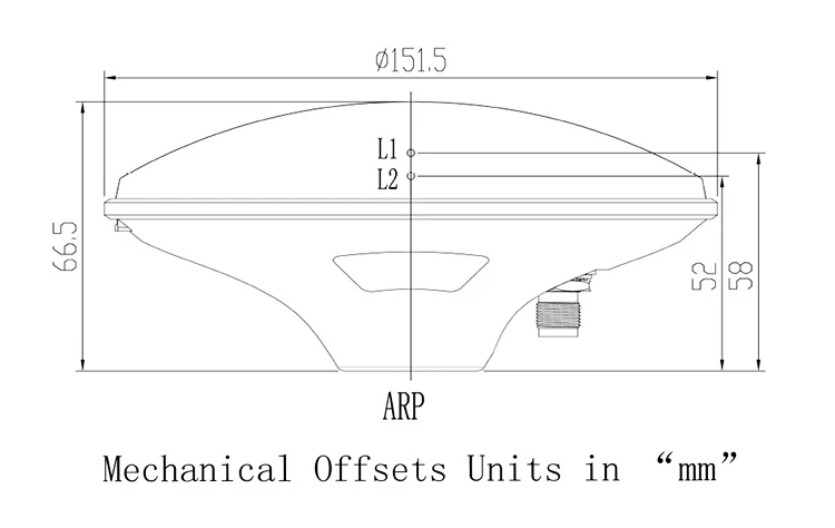 JCA228F Customization GPS RTK Surveying Antenna Full Band L1 L2 L5 Gps Glonass Beidou Galileo High Precision GNSS Antenna