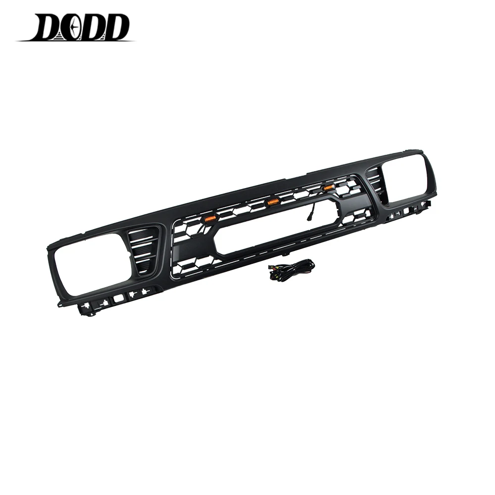 Piese auto ABS Grilă neagră cu lumină potrivită pentru Toyota Tacoma Trd 1995-1997