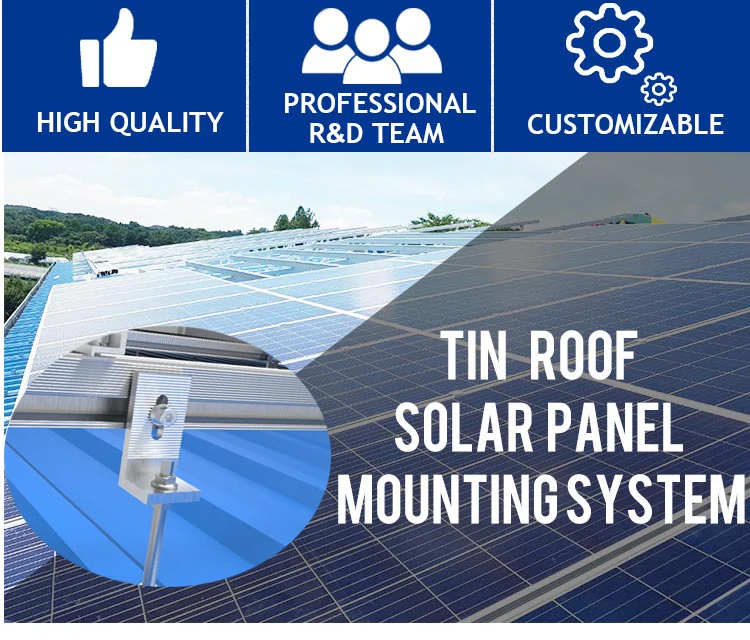 Corrugated Trapezoidal Standing Seam PV Structure Solar Panel Metal Tin ...