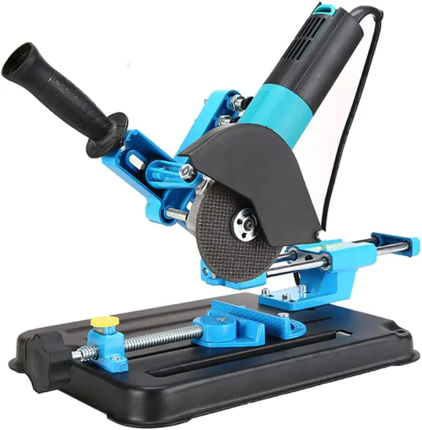 Angle Grinder Stand for Metal Cutting - Aluminum Bracket, Iron Base, 3 ...