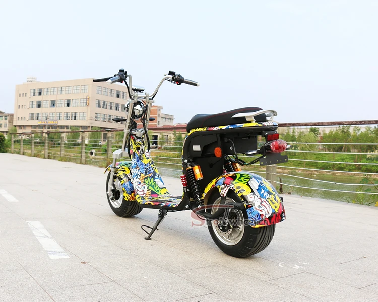 1000W Double Set Battery Big Wheel China Electric Scooter Citycoco