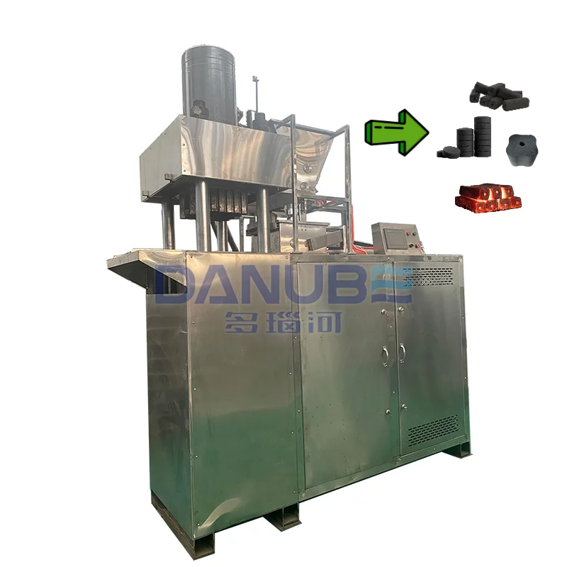 High Quality Output Automatic Hookah Rotary Type Coconut Shell Bamboo Charcoal Powder Shisha Briquette Mould Machine