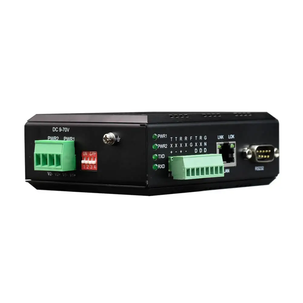 cheap price 1 channel serial over ethernet rs232 rs422 rs485 to ethernet converter