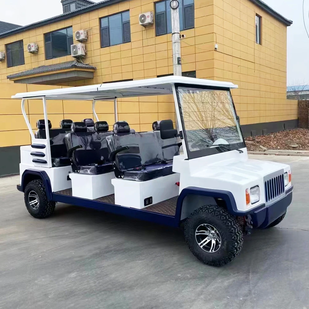 Factory Price 72V Electric Sightseeing 5 Seats Patrol Car EV Battery Electric Vehicles