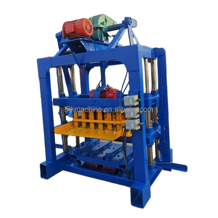 Prices of Brick Making Machine QT40-2 Mini Concrete Hollow Solid Paver Interlock Kerbstone Block Machine in Kenya