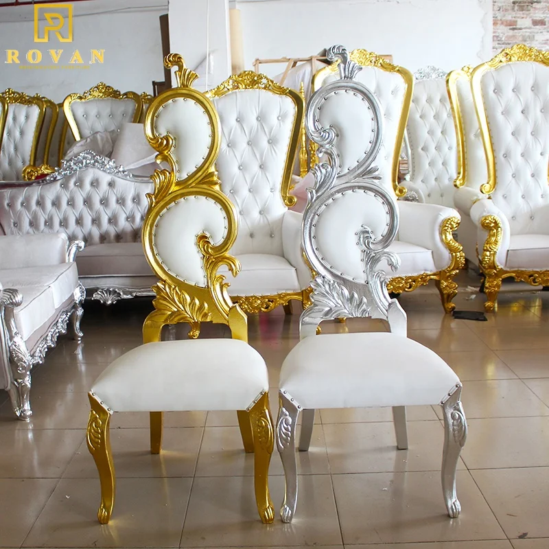 Sedia del trono della principessa del velluto festa di lusso in