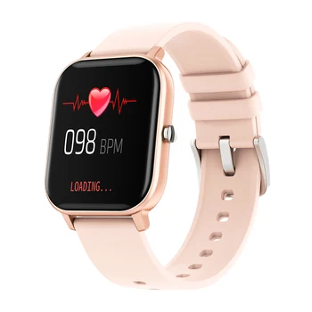 BT4.2 smart band red rose gold your health steward smart watch with blood pressure reader