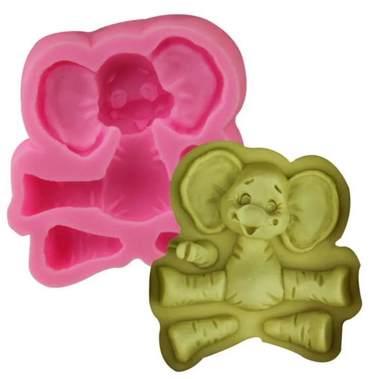 Zoo Giraffe Rabbit Elephant Lion Monkey Silicone Cake Mold Africa Animals Fondant Baking Molds Set for Resin Decorating Tools
