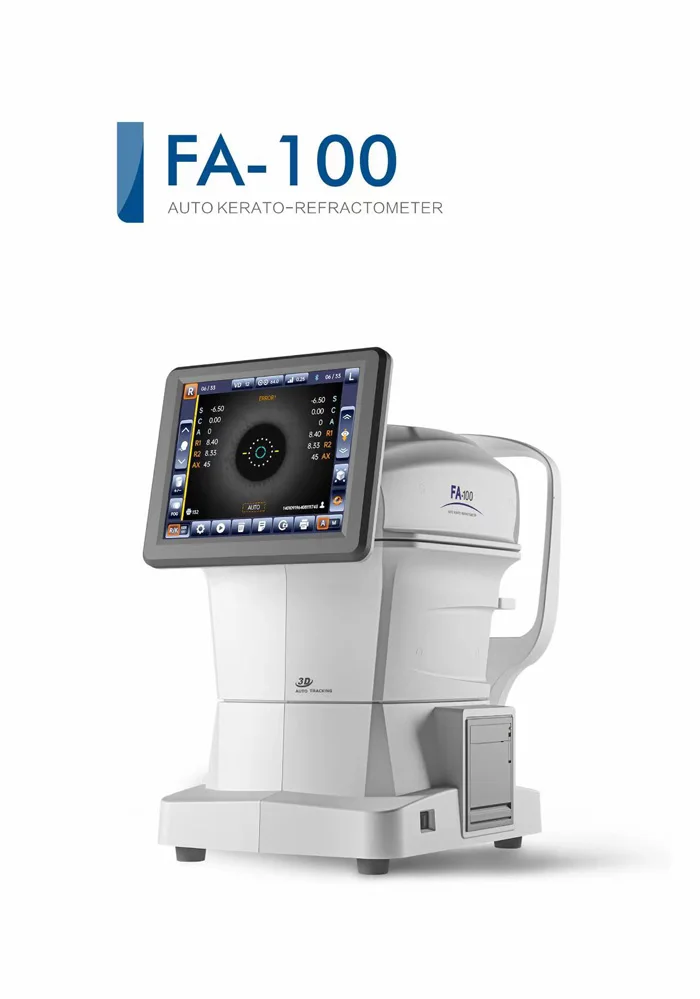 FA-100 China Ophthalmic Equipment Auto Refractometer Keratometer For Eye Exam