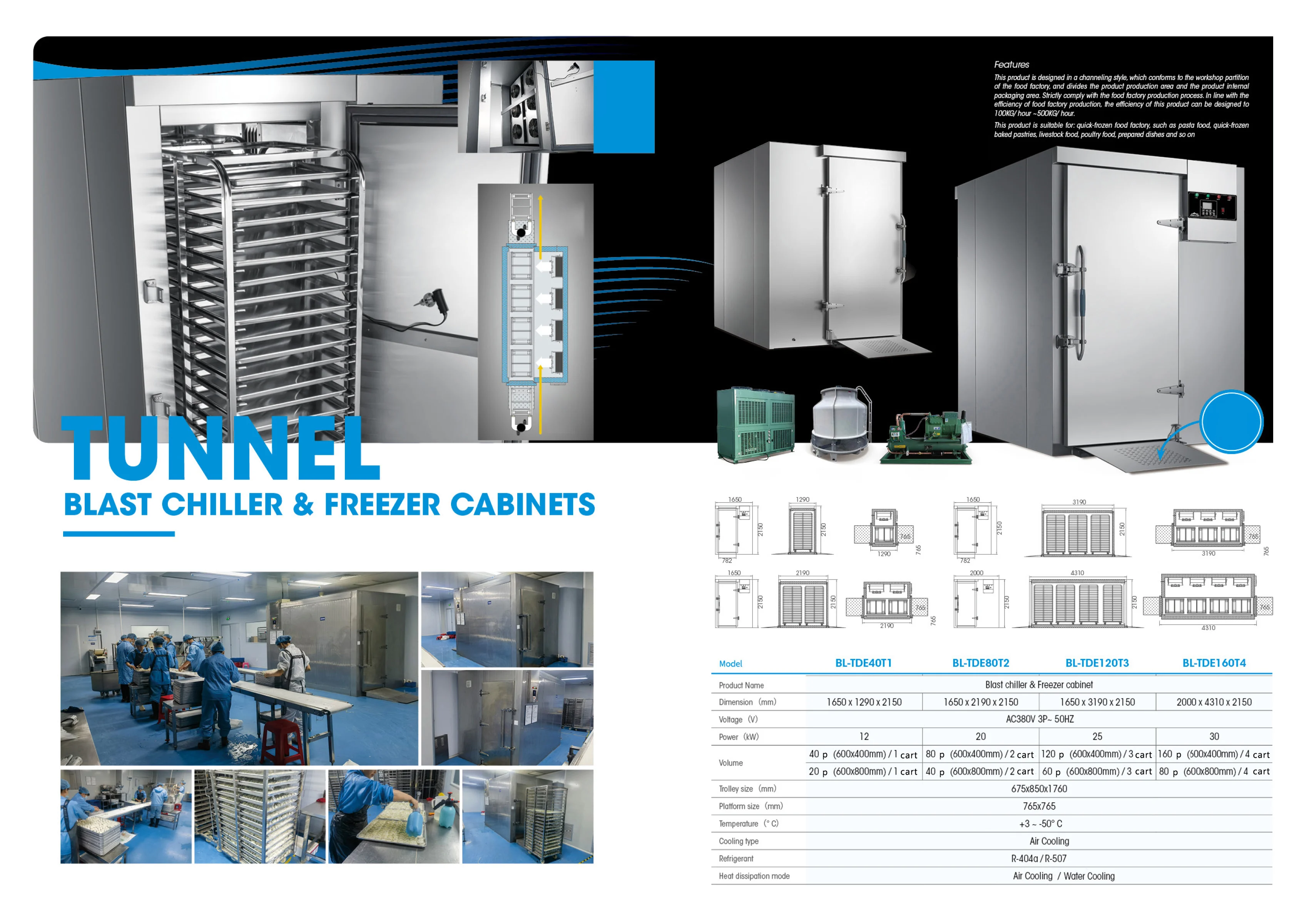 Freezing Equipment, 100kg/hour, 380V, 12000W-30000W - detail 4