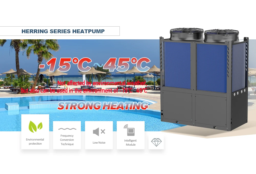 Europe Popular Air Source Pool Heater Air To Water Inverter Commercial
