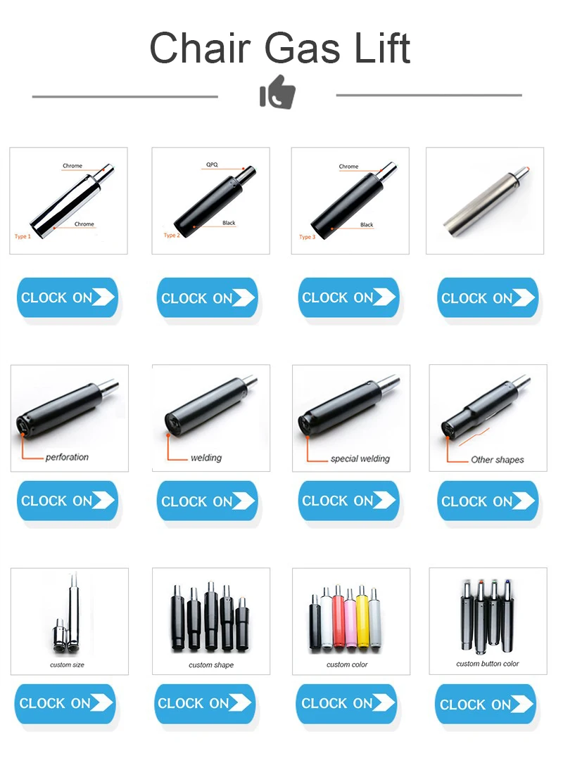 2.5 Inch Roller Style Office Chair Stem Caster Pu Polyurethane Standard Stem Replacement Office