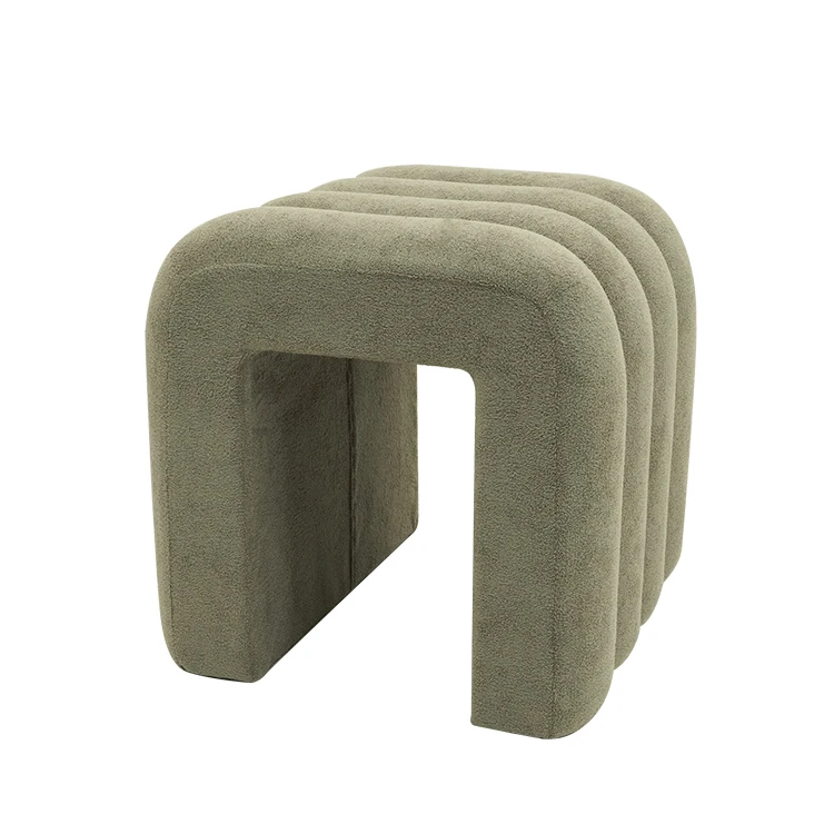Fashion Custom Storage Ottoman Footstool Chair Velvet Ottoman Set