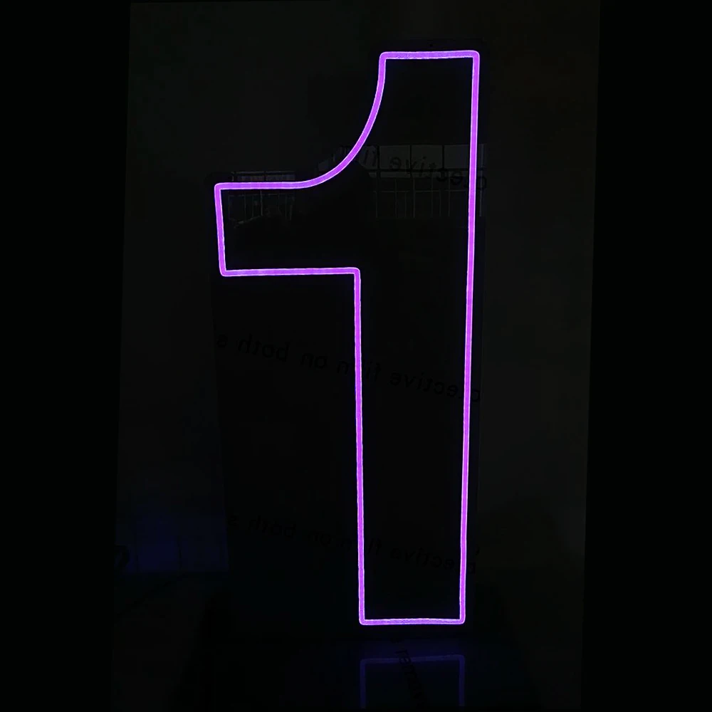 Winbo Free Design Rgb Neon Led Numbers Signs Standing And Hang