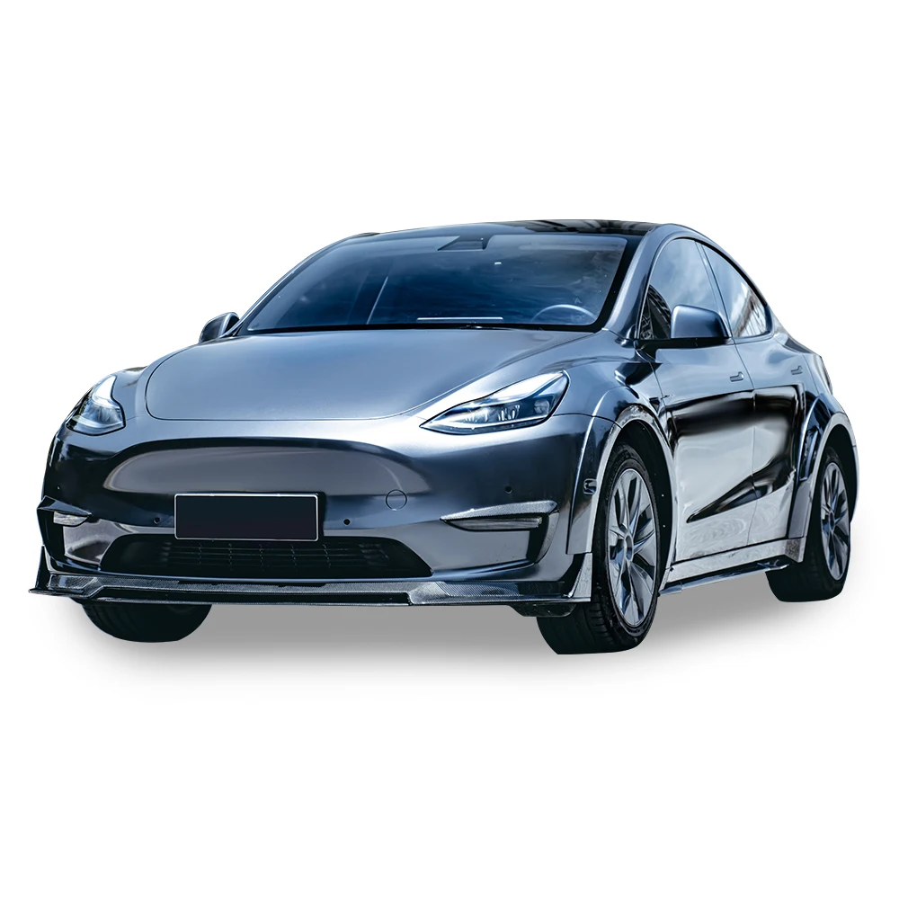 Carbon Fiber LB Style Body Kit For Tesla Model X Front Diffuser Rear