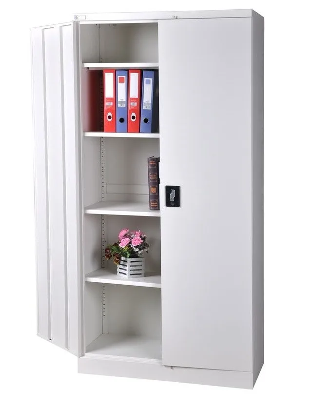 Two-Door Steel Storage Cupboard with Lock Fireproof Waterproof File Cabinet New Design for Home Office Use for Libraries