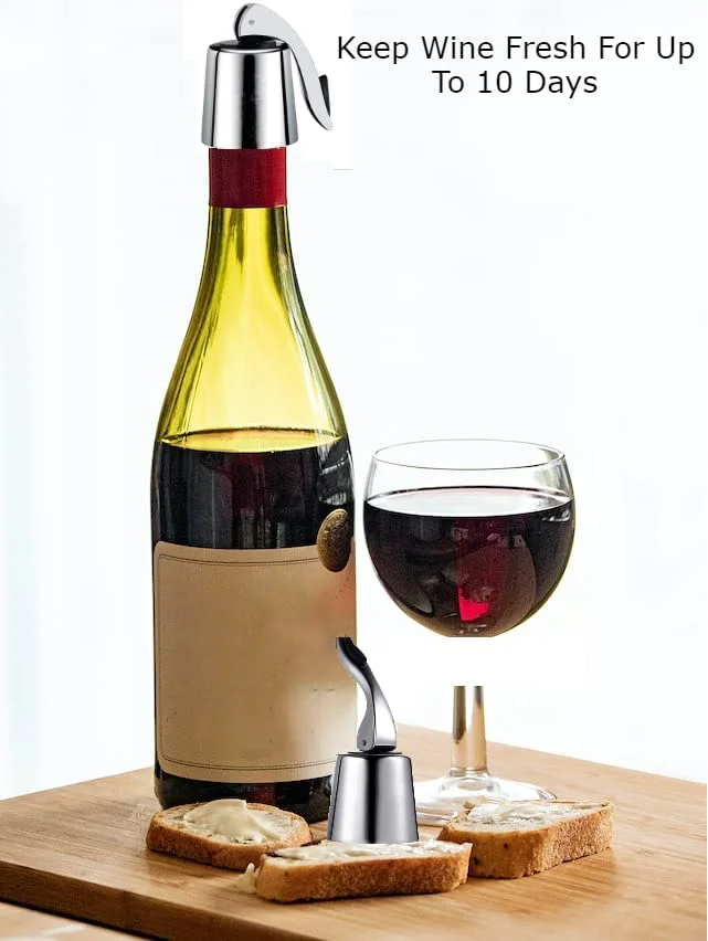 High Quality Durability Easy Clean Reusable Stainless Steel Wine Bottle Stopper With Silicone Plug