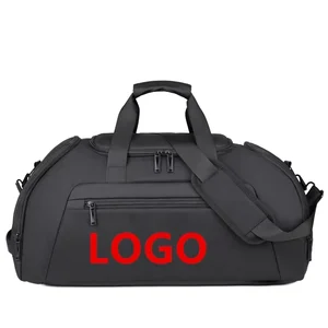 Custom Logo Large Capacity Waterproof  Gym Duffel Bags Multi-function Sport Backpacks Independent Shoes Short-haul Travel Bag